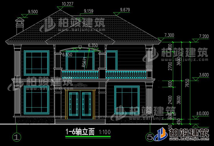 正立面图