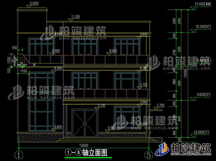 正立面图